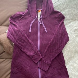 Lucy striped zip up hoodie